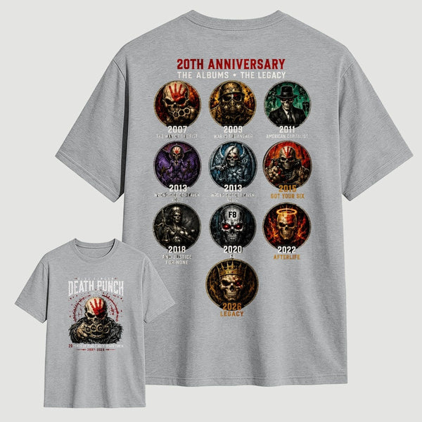 Five Finger Death Punch FFDP 20th Anniversary T-Shirt