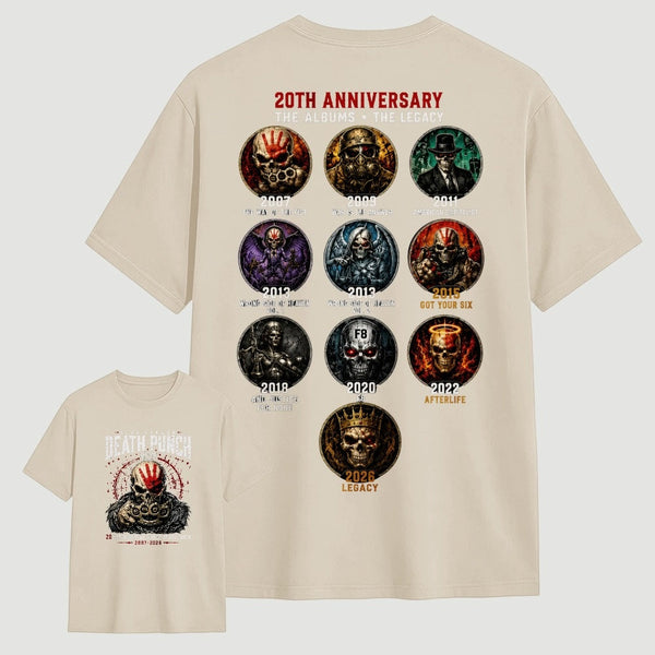 Five Finger Death Punch FFDP 20th Anniversary T-Shirt