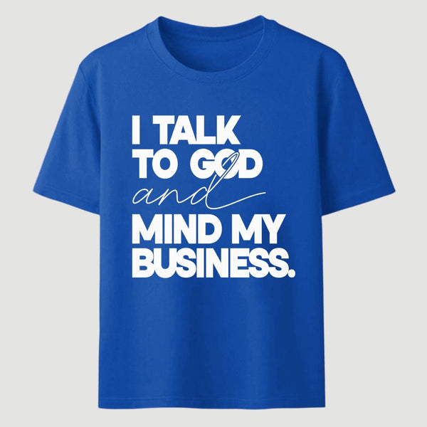 Mind My Biz Prayer Vibe Screen Print T-Shirt