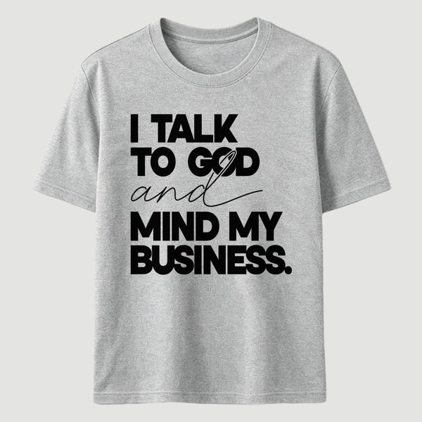 Mind My Biz Prayer Vibe Screen Print T-Shirt