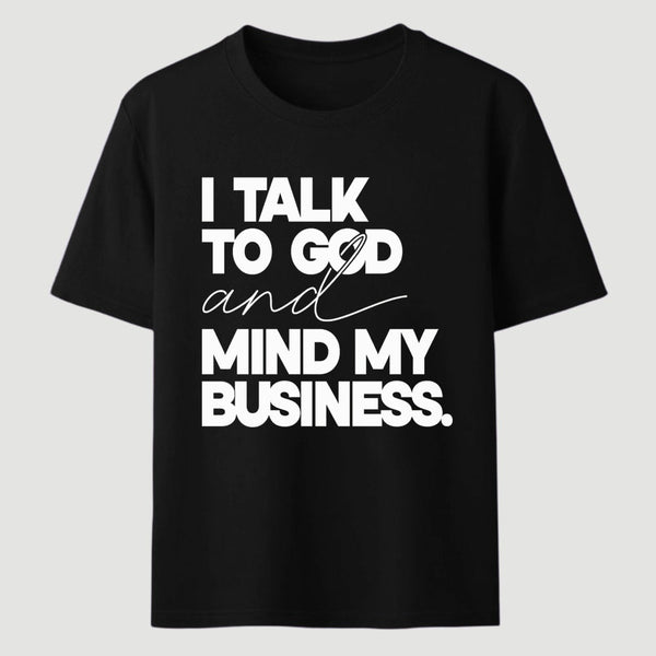 Mind My Biz Prayer Vibe Screen Print T-Shirt