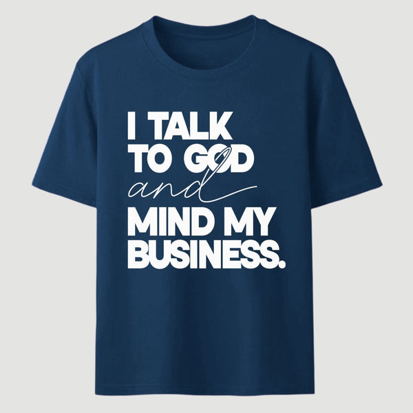 Mind My Biz Prayer Vibe Screen Print T-Shirt