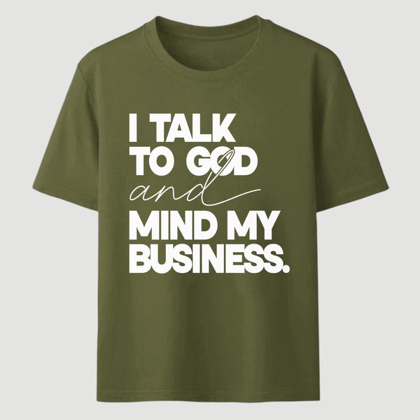Mind My Biz Prayer Vibe Screen Print T-Shirt