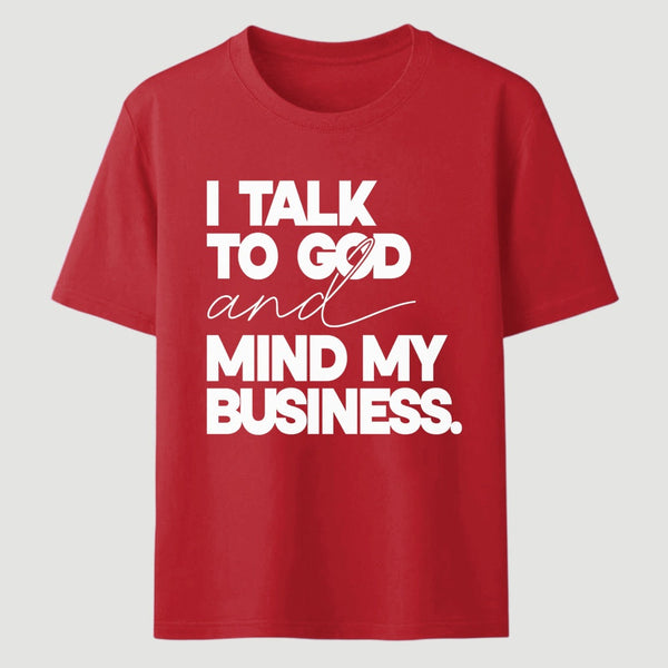 Mind My Biz Prayer Vibe Screen Print T-Shirt