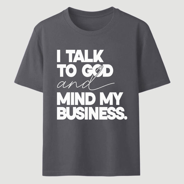 Mind My Biz Prayer Vibe Screen Print T-Shirt
