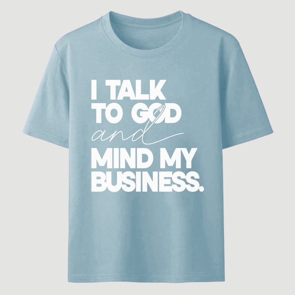 Mind My Biz Prayer Vibe Screen Print T-Shirt