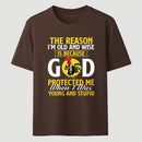 God Protected Me Graphic Christian Faith Humor T-Shirt