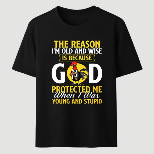 God Protected Me Graphic Christian Faith Humor T-Shirt