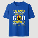 God Protected Me Graphic Christian Faith Humor T-Shirt