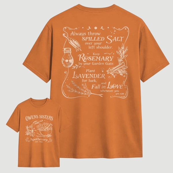 Owens Sisters Apothecary 1986 Witchy Herb Print T-Shirt