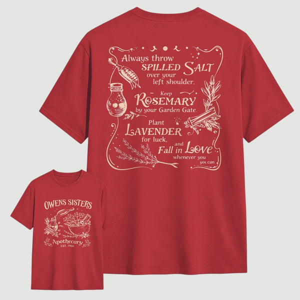 Owens Sisters Apothecary 1986 Witchy Herb Print T-Shirt