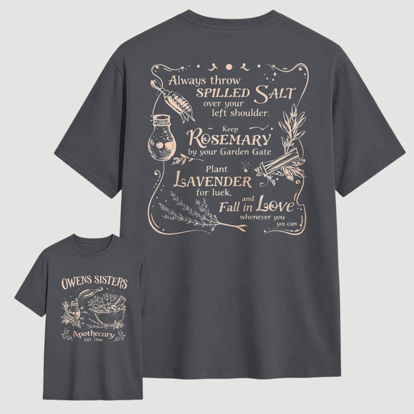 Owens Sisters Apothecary 1986 Witchy Herb Print T-Shirt