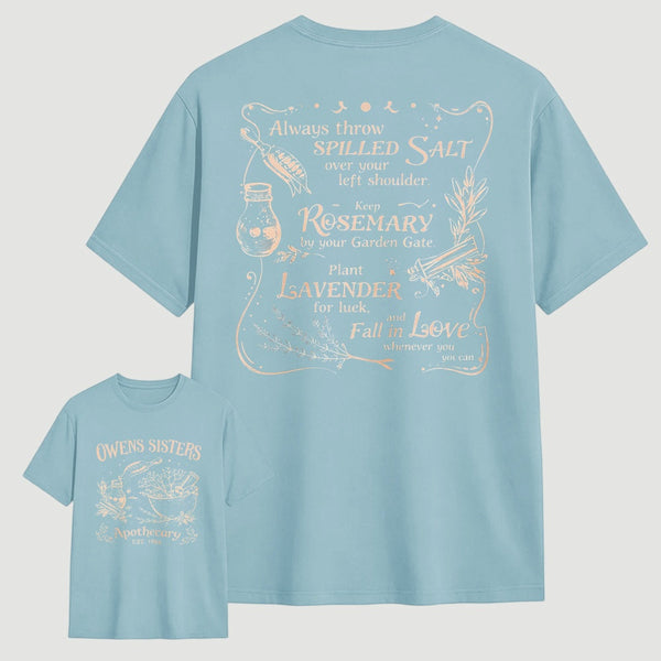 Owens Sisters Apothecary 1986 Witchy Herb Print T-Shirt