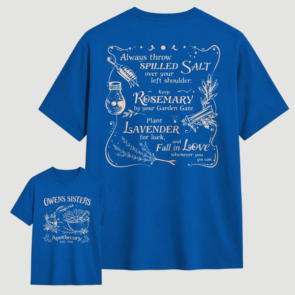 Owens Sisters Apothecary 1986 Witchy Herb Print T-Shirt