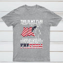 Soldier Silhouette USA Flag Patriotic T-Shirt