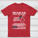 Soldier Silhouette USA Flag Patriotic T-Shirt