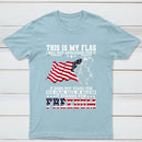 Soldier Silhouette USA Flag Patriotic T-Shirt