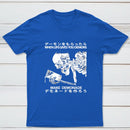 Demon Skeleton Holding Glass With Text T-Shirt