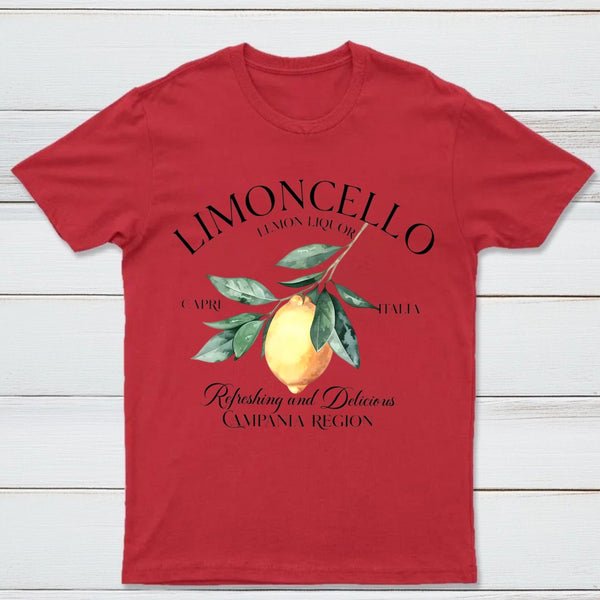 Limoncello Lemon Liquor Capri Italia Refreshing And Delicious Campania Region T-Shirt