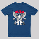 To Honor Rush Band Vintage Rock Owl Wings Pentagram Silhouette Unisex Classic T-shirt