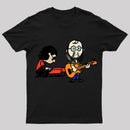 Cartoon Musician Duo Playing Guitar And Keyboard Unisex Classic T-shirt