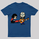 Cartoon Musician Duo Playing Guitar And Keyboard Unisex Classic T-shirt