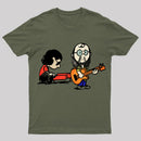 Cartoon Musician Duo Playing Guitar And Keyboard Unisex Classic T-shirt