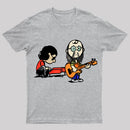 Cartoon Musician Duo Playing Guitar And Keyboard Unisex Classic T-shirt