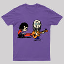 Cartoon Musician Duo Playing Guitar And Keyboard Unisex Classic T-shirt