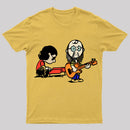 Cartoon Musician Duo Playing Guitar And Keyboard Unisex Classic T-shirt