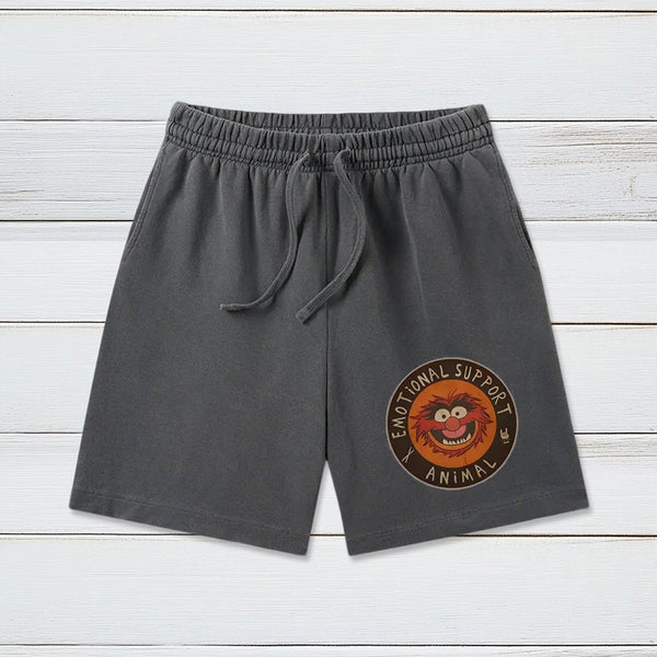 Vintage 70s Muppets Emotional Support Animal Washed Shorts