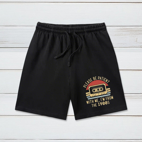 Please Be Patient with Me Im from the 1900s Washed Shorts