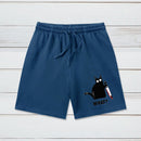 What Funny Cat Washed Shorts