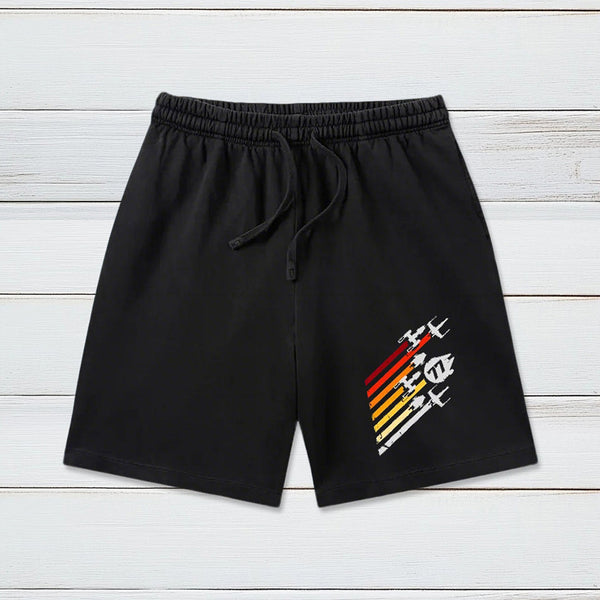 Scifi Spacecraft Washed Shorts