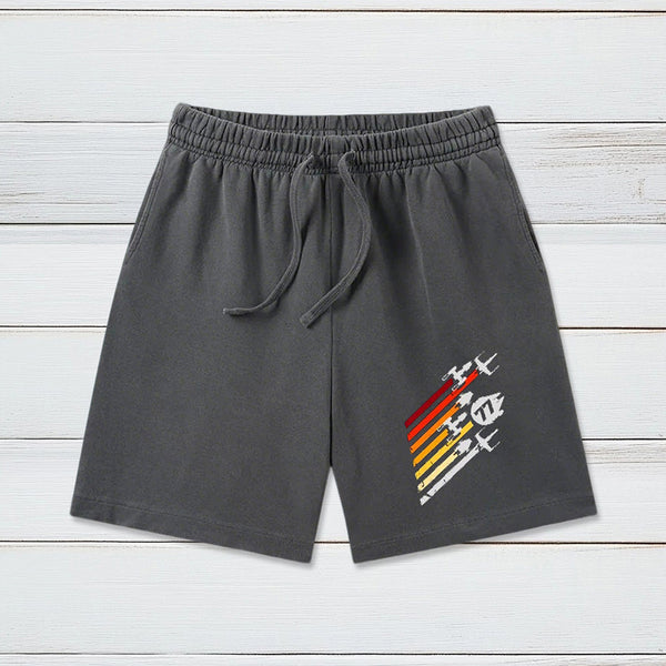 Scifi Spacecraft Washed Shorts