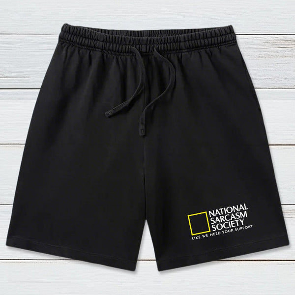National Sarcasm Society Washed Shorts