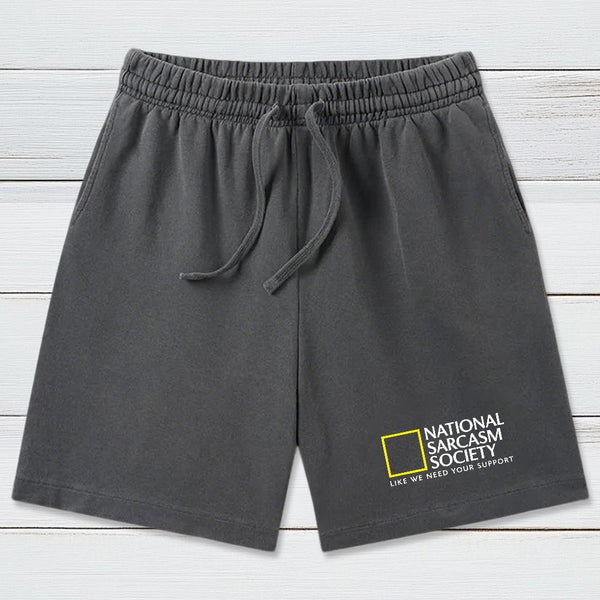 National Sarcasm Society Washed Shorts