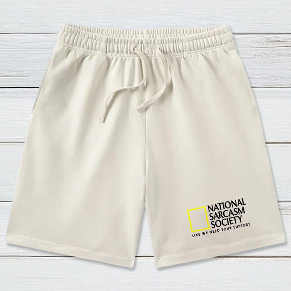 National Sarcasm Society Washed Shorts