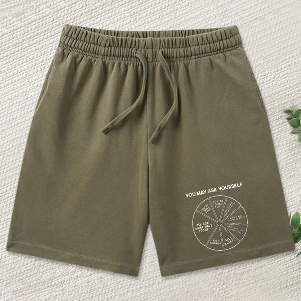 You May Ask Yourself Washed Shorts