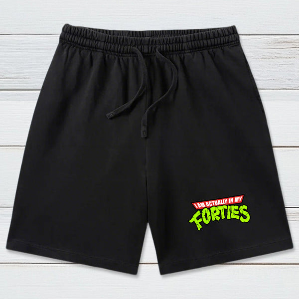 I Am Actually In My Forties Washed Shorts