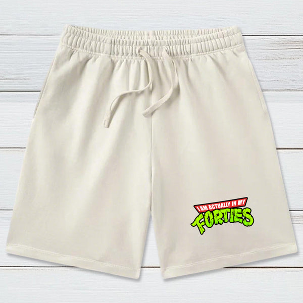 I Am Actually In My Forties Washed Shorts