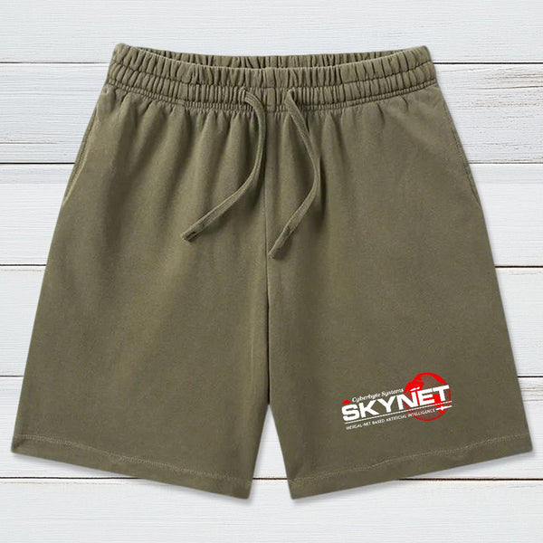 Cyberdyne Systems Skynet Washed Shorts