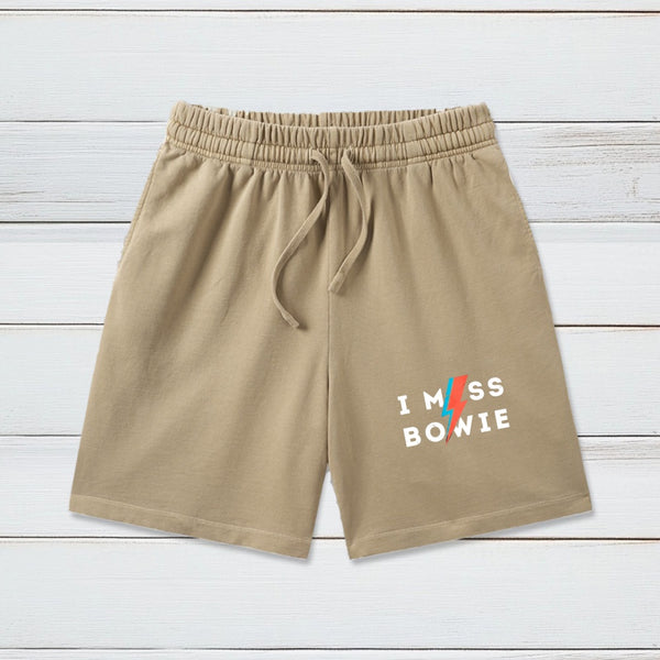 I Miss Bowie Washed Shorts