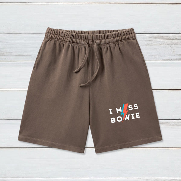 I Miss Bowie Washed Shorts