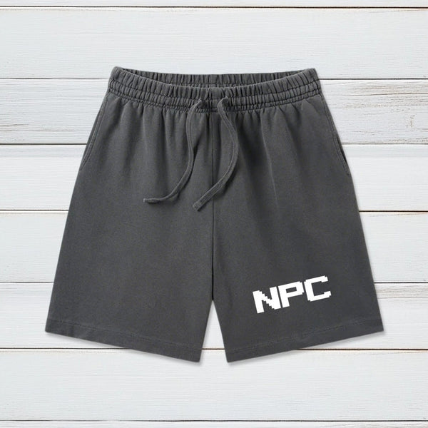 NPC Funny Geeky Washed Shorts