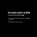 Inconceivable Definition Teeforgeeks Hoodie