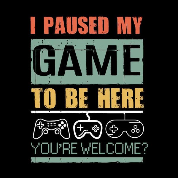 I Paused My Game To Be Here Teeforgeeks Hoodie