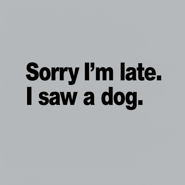 Sorry I'M Late I Saw A Dog Teeforgeeks Hoodie
