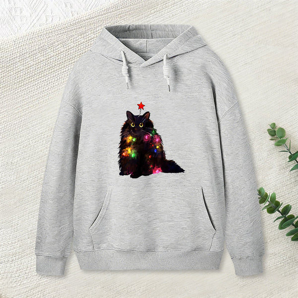 Christmas Lights Cat Teeforgeeks Hoodie