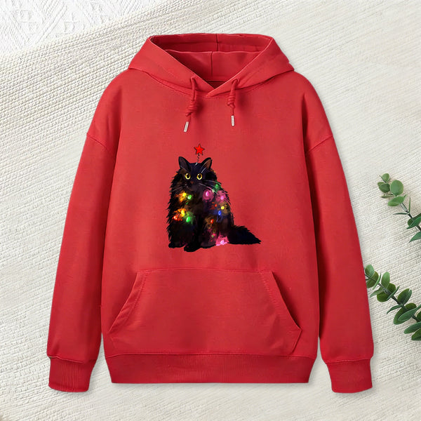 Christmas Lights Cat Teeforgeeks Hoodie